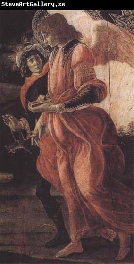 Sandro Botticelli Trinity with Mary Magdalene,St john the Baptist,Tobias and the Angel